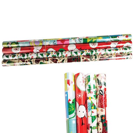 Bulk Pack x 10 Xmas Stationery Gift Wrap 1mx700mm