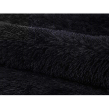 Load image into Gallery viewer, Black Shaggy Fluffy Rug
