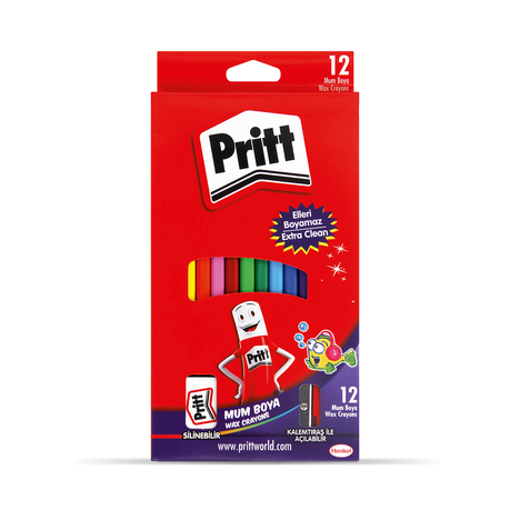 Pritt Wax Crayons 12 Pack