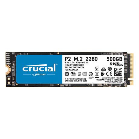 Crucial P2 500GB PCIE NVME M.2 SSD - Black Buy Online in Zimbabwe thedailysale.shop