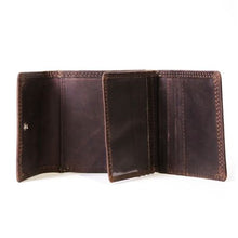 Load image into Gallery viewer, Nuvo - AW119 Brown Leather Men&#39;s Trifold Wallet
