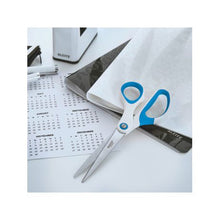 Load image into Gallery viewer, Leitz: Titanium Coated S/Steel Paper/Fabric Scissor 205mm Blue Soft Grip
