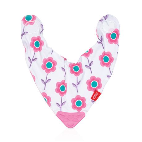 Nuby Bandana Teether Bib - Pink Buy Online in Zimbabwe thedailysale.shop