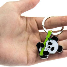 Load image into Gallery viewer, TROIKA Keyring BAMBOO PANDA in Support of The National Geographic Society
