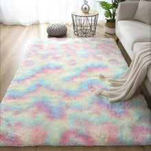 Load image into Gallery viewer, Super Soft and Fluffy Home Décor Non-Slip Rug Carpet- Rainbow (200x150cm)
