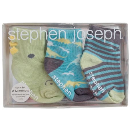 Stephen Joseph Sock Set Dino 3 pack Buy Online in Zimbabwe thedailysale.shop