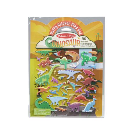 Melissa & Doug Dinosaur Puffy Sticker Set Buy Online in Zimbabwe thedailysale.shop