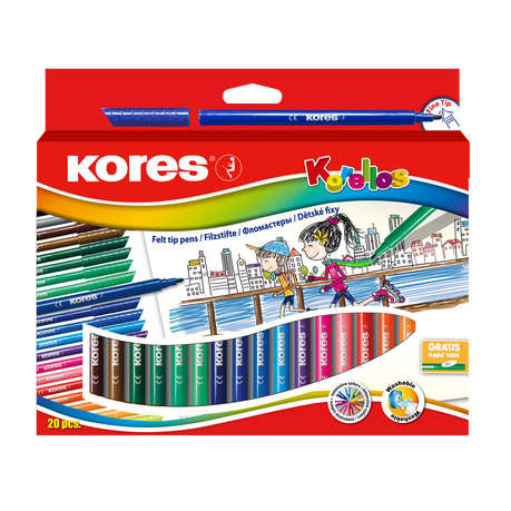 Kores Korellos 20 Felt Tip Pens