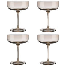 Load image into Gallery viewer, Blomus Champagne Coupe Glasses Tinted in Golden-Beige Nomad Fuum Set of 4
