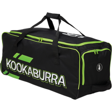 Load image into Gallery viewer, Kookaburra Pro 3.0 Wheelie Cricket Bag - Black and Lime
