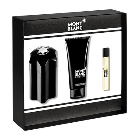 Montblanc Emblem for Men 100ml EDT, 100ml Aftershave, 7.5ml Travel Spray