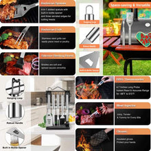 Load image into Gallery viewer, Heartdeco Braai BBQ Grill Utensil Tool Thermometer 30 Piece Set
