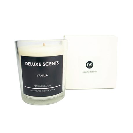 Deluxe Scents - Vanilla Scented Candle 220ml Buy Online in Zimbabwe thedailysale.shop