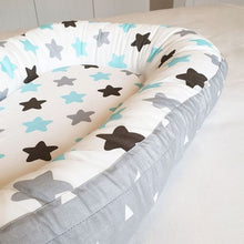 Load image into Gallery viewer, Mamakids Portable Baby Nest and Co-Sleeper - Blue Stars
