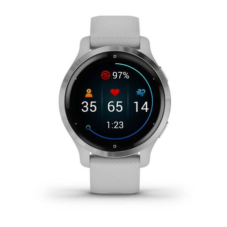 Garmin Venu 2S Smartwatch - Silver Bezel with Mist Grey Case and Silicone Band Buy Online in Zimbabwe thedailysale.shop