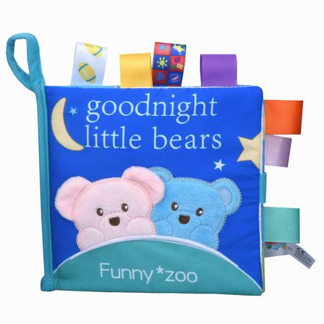 Soft Baby Label Cloth Book - Goodnight little bear Buy Online in Zimbabwe thedailysale.shop