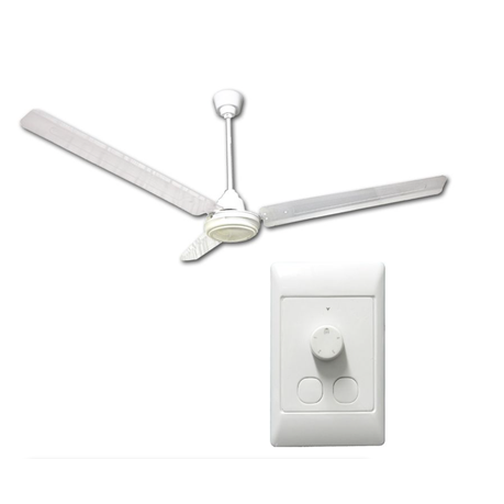 1400mm Aluminium Blade Ceiling Fan - White