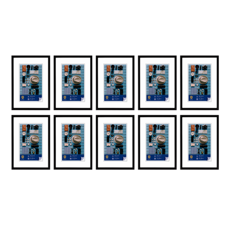 Napoli Certificate Size Frame Picture Size 21x29.7cm- 10 Pack Black