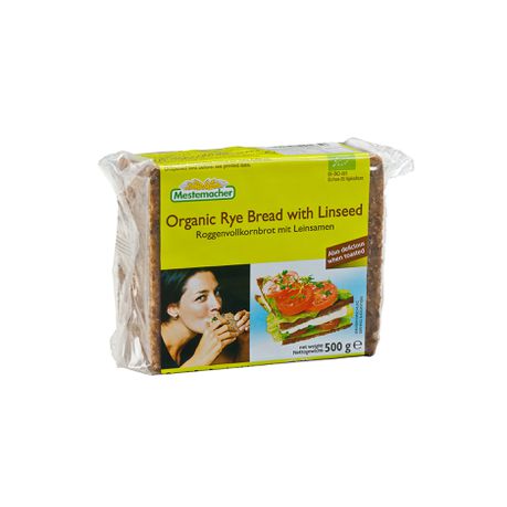 Mestemacher Organic Linseed Bread 500g (Box of 12)