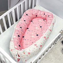 Load image into Gallery viewer, Mamakids Portable Baby Nest and Co-Sleeper - Pink Stars
