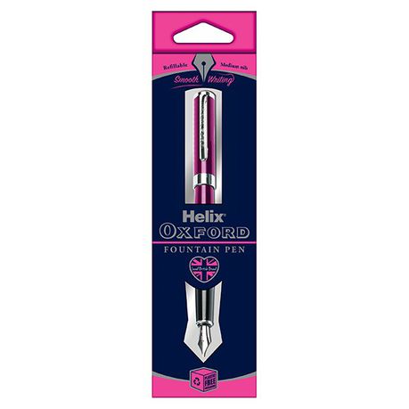 Helix Oxford Fountain Pen – Pink Buy Online in Zimbabwe thedailysale.shop