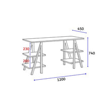 Load image into Gallery viewer, Magnus -Computer Desk With Shelves For Home Office Gaming &amp; Writing
