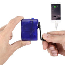 Load image into Gallery viewer, Techme Portable 5.5V USB Emergency Charger Hand Crank Charger
