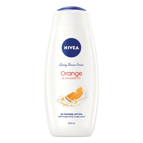 NIVEA Orange & Avocado Oil Shower Cream / Body Wash - 500ml Buy Online in Zimbabwe thedailysale.shop