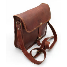 Load image into Gallery viewer, Minx Genuine Buffalo Leather Messenger Bag with Buckle
