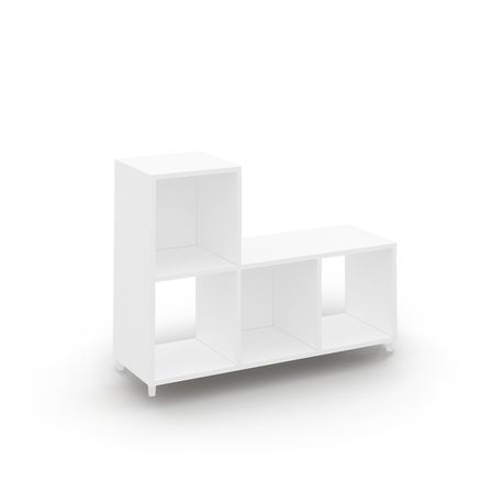 Linx Bookcase Cabinet - White