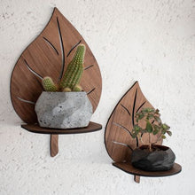 Load image into Gallery viewer, db Creative - Plant Leaf Wall Shelf Set of 2
