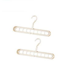 Load image into Gallery viewer, Pack Of 2 Space Saving Magical Hangers-Cream
