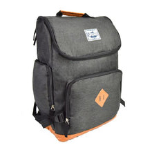 Load image into Gallery viewer, Eco Urban Trendy Backpack With Laptop Sleeve With Hook &amp; Loop - Black
