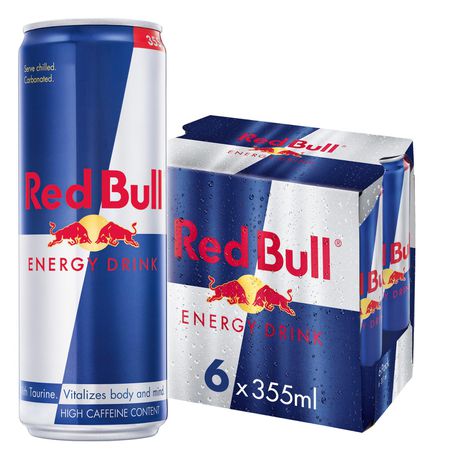 Red Bull Energy Drink 355ml (6 pack) Buy Online in Zimbabwe thedailysale.shop