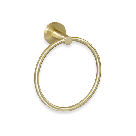 Trendy Taps Premium Quality Wall Mounted / Brushed Gold Bathroom Towel Ring Buy Online in Zimbabwe thedailysale.shop