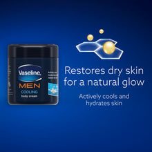 Load image into Gallery viewer, Vaseline For Men Cooling Body Cream Dry Skin Cream 400ml
