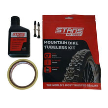 Load image into Gallery viewer, Stan&#39;s Tubeless Kit Mountain Bike 25mm tape, 44mm valves
