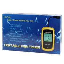 Load image into Gallery viewer, Wired Sonar Transducer &amp; LCD Fish Finder Display - Yellow
