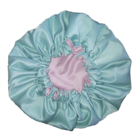 Lime Green and Pink Wide Comfortable Reversible Duchess Satin Bonnet Buy Online in Zimbabwe thedailysale.shop