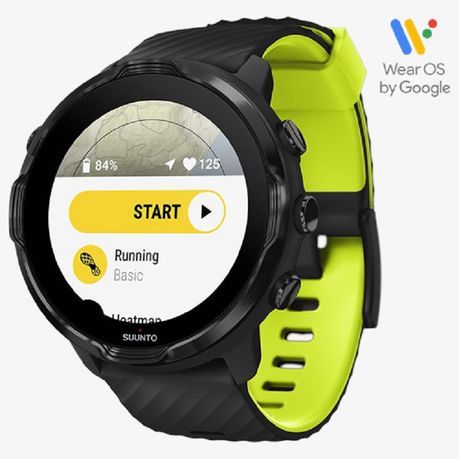 Suunto 7 Sports Smartwatch - Black Lime Buy Online in Zimbabwe thedailysale.shop