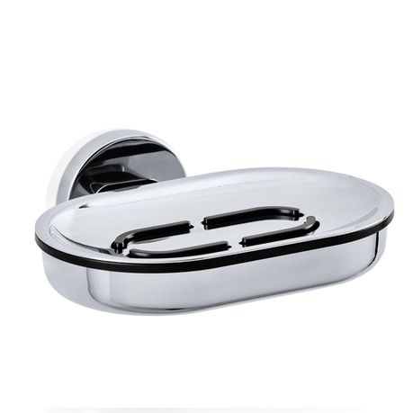 Blomus Wall-Mounted Soap Dish Polished Stainless-Steel AREO Buy Online in Zimbabwe thedailysale.shop