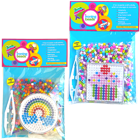 JKA - Cupcake & Rainbow - Double Combo Kit - Iron On Bead Craft Toy