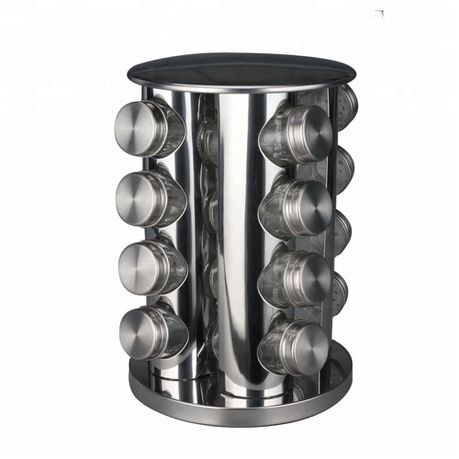 16Jars Rotating Spice Storage Rack