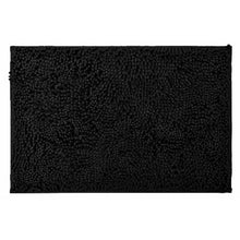 Load image into Gallery viewer, Chenille Microfibre Luxury Bathroom Bath Mat Quick Dry Black Large
