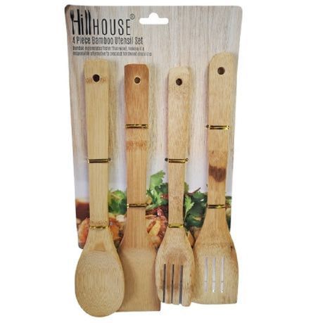 Bamboo Utensil spatula Set - 4 Piece Buy Online in Zimbabwe thedailysale.shop