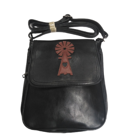 Zakka High-Quality Sling Bag Black, Medium Size