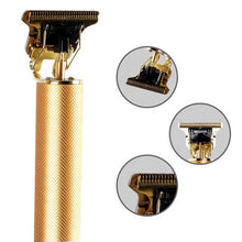 Load image into Gallery viewer, Stainless Steel T Blade Hair Clippers Rechargeable Hair Clipper LCD-Gold
