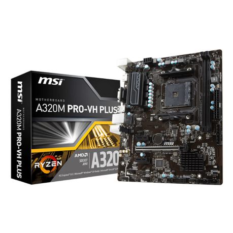 MSI A320M PRO-VH Plus AM4 m-ATX Motherboard Buy Online in Zimbabwe thedailysale.shop