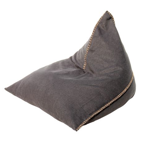 Fine Living Indoor Hand Stitch Bean Bag - Dark Grey