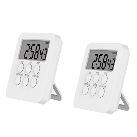 Kitchen Timer Digital Clock Loud Alarm with Magnetic Backing Stand – 2Pack Buy Online in Zimbabwe thedailysale.shop